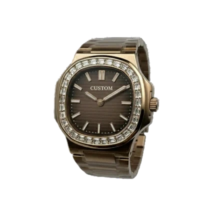 Cadran arabe gris, acier, automatique – Édition Seikmod Lux ​​| Verre saphir | Acier 316L 