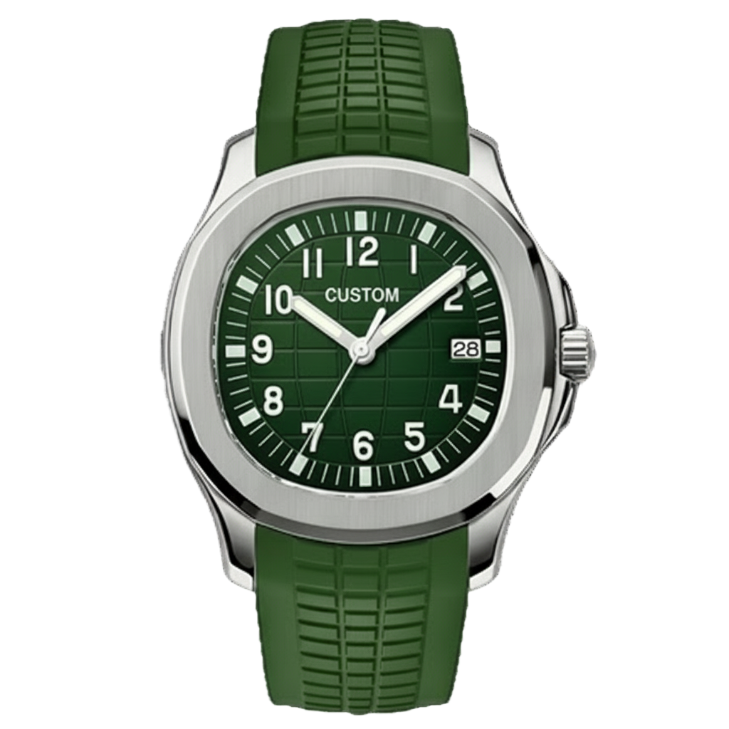 ساعة سيكمود لوكس إيديشن، مينا عربية رمادية، أوتوماتيكية من الفولاذ | كريستال ياقوتي | فولاذ 316L 