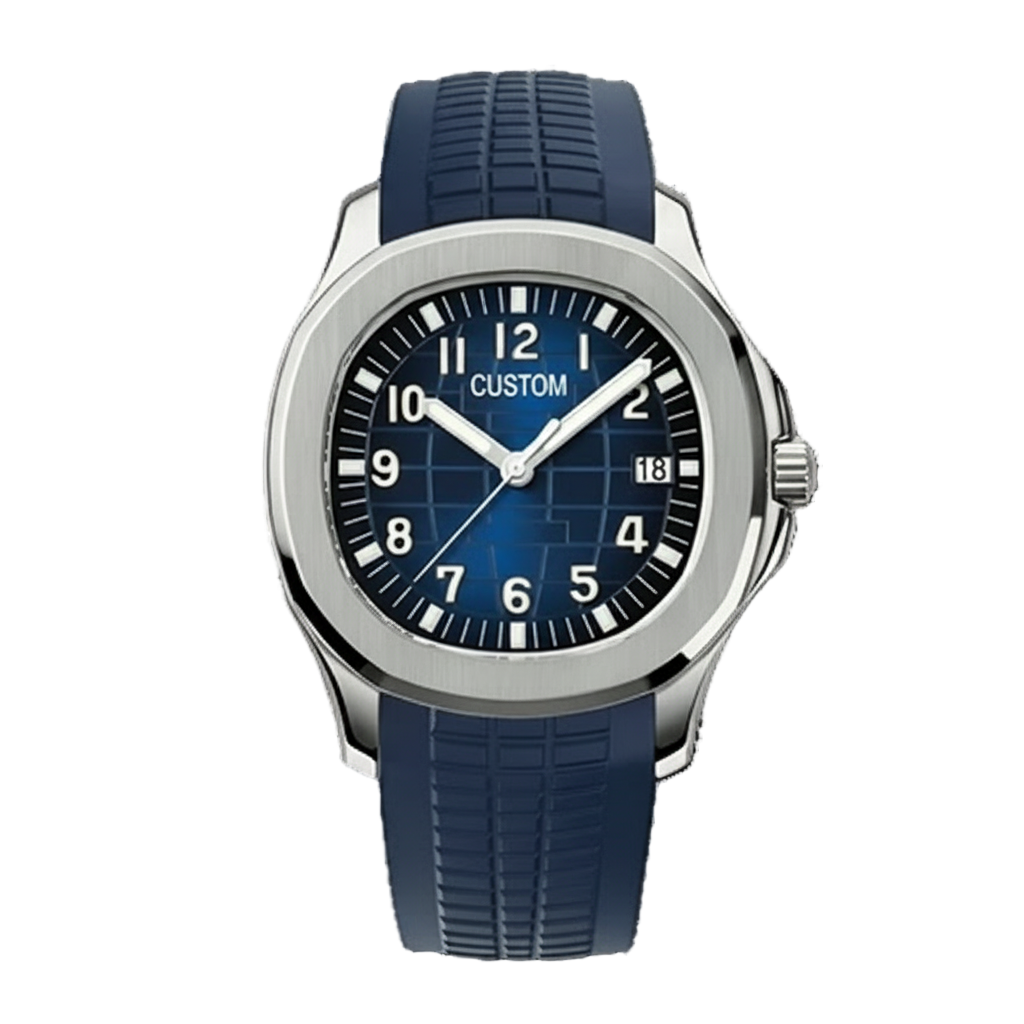 Cadran arabe gris, acier, automatique – Édition Seikmod Lux ​​| Verre saphir | Acier 316L 