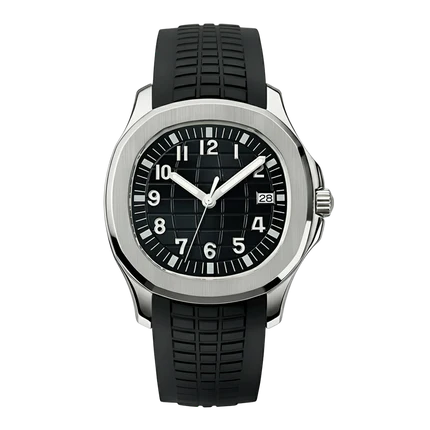 Cadran arabe gris, acier, automatique – Édition Seikmod Lux ​​| Verre saphir | Acier 316L 