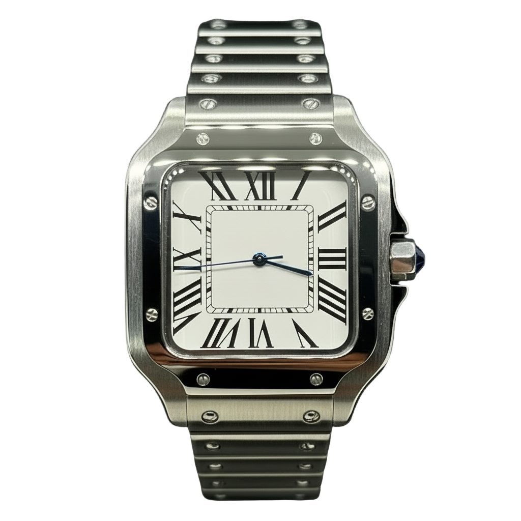 Cadran arabe gris, acier, automatique – Édition Seikmod Lux ​​| Verre saphir | Acier 316L 