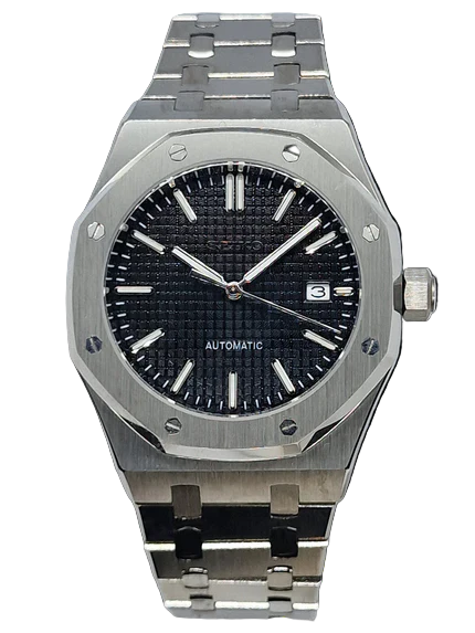 STEEL BLACK SEIKO MOD ROYAL SEIKOAK