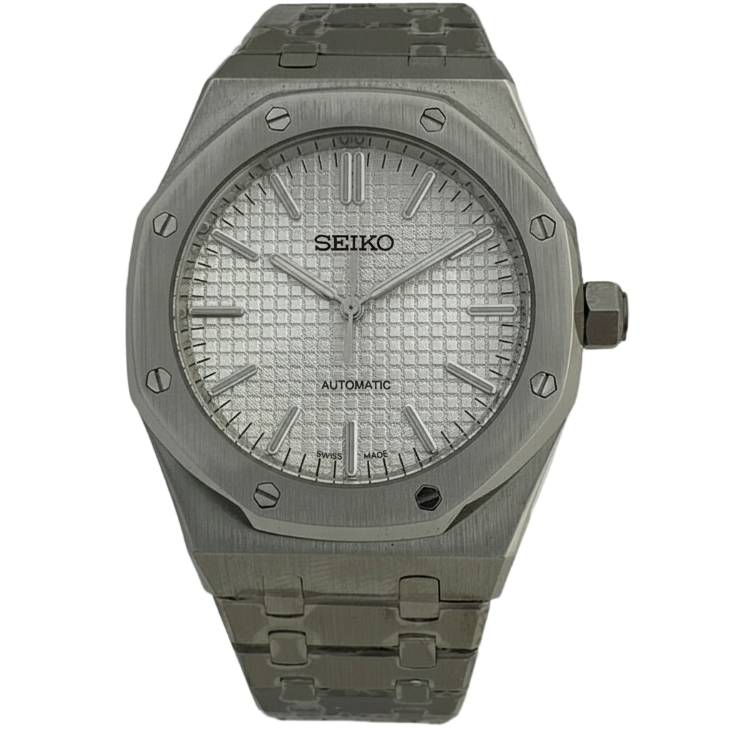 STEEL LIGHT GERY SEIKO MOD ROYAL SEIKOAK