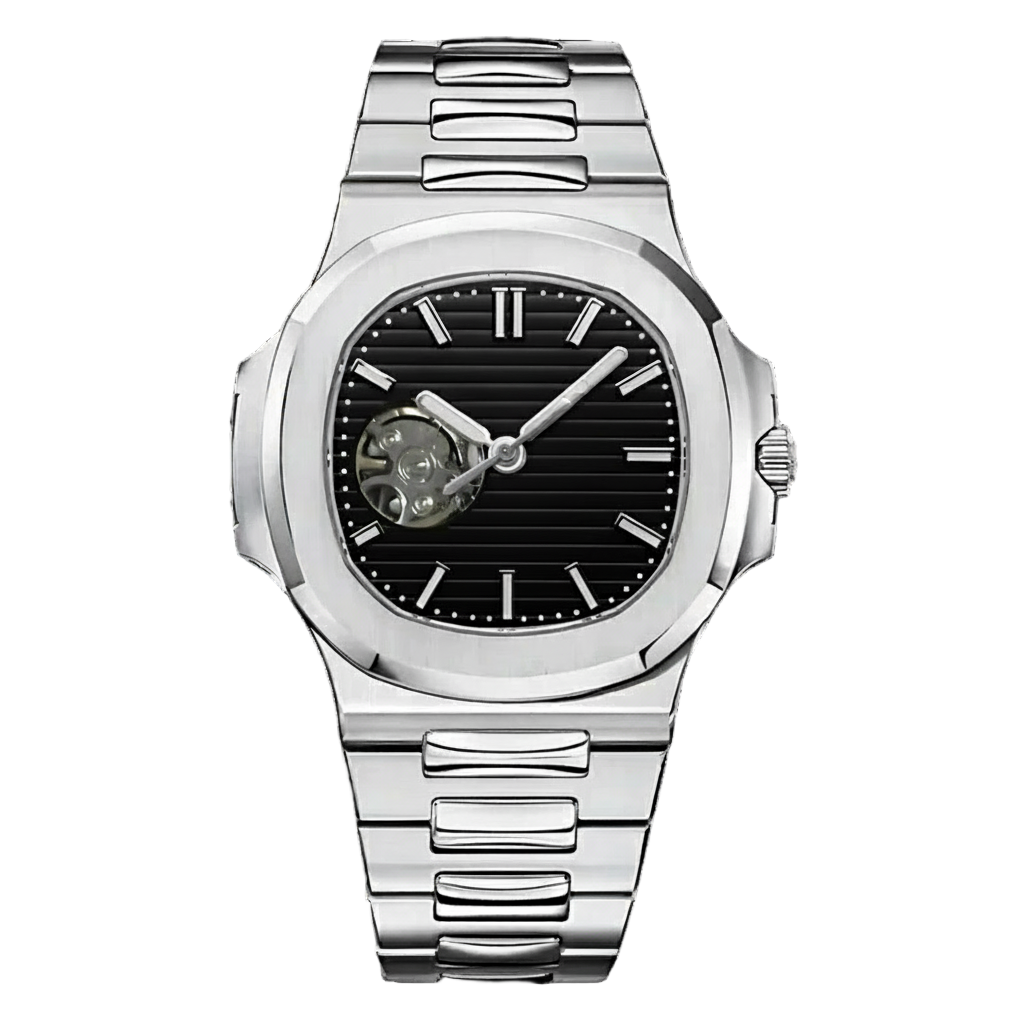 ساعة سيكمود لوكس إيديشن، مينا عربية رمادية، أوتوماتيكية من الفولاذ | كريستال ياقوتي | فولاذ 316L 