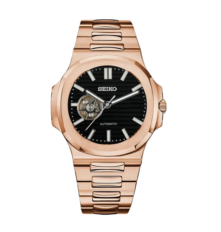 ساعة سيكمود لوكس إيديشن، مينا عربية رمادية، أوتوماتيكية من الفولاذ | كريستال ياقوتي | فولاذ 316L 