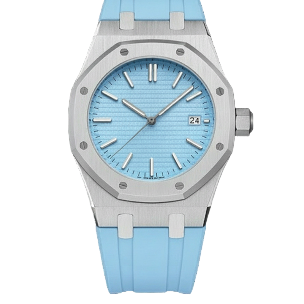 ICE BLUE RUBER STRAP SEIKO MOD ROYAL SEIKOAK