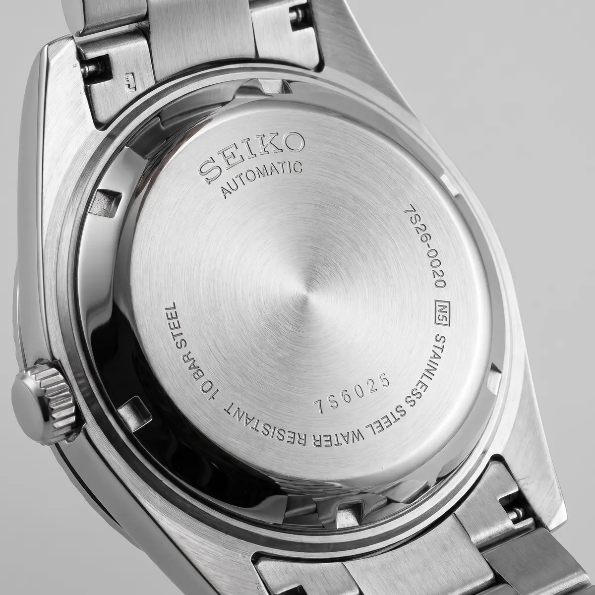 Seiko Mod Uhr Automatik - 40 mm - Klarer Gehäuseboden – Nahaufnahme – MedoMods