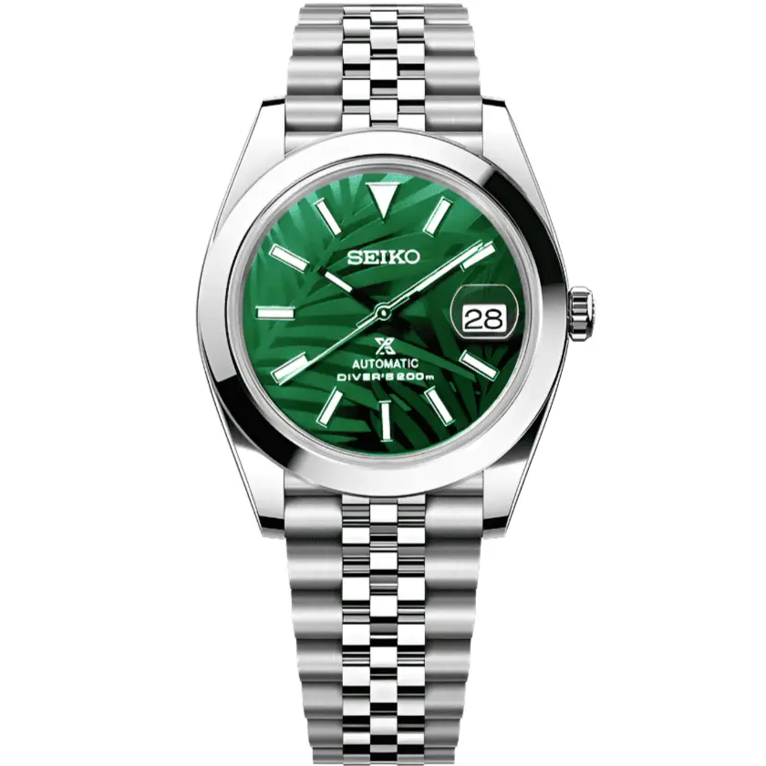 Seiko Mod Uhr CLASSIC MOD - PALMBLATT – Ansicht 3 – MedoMods