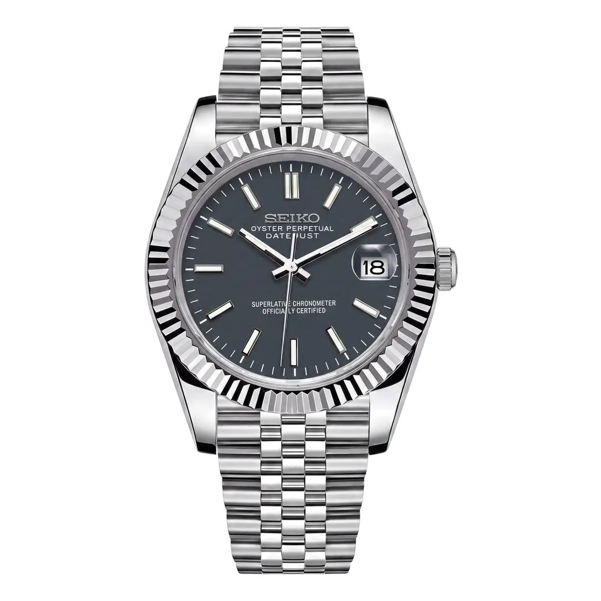 Seiko Mod Uhr DATE MOD CLASSIC GRAPHIT – MedoMods