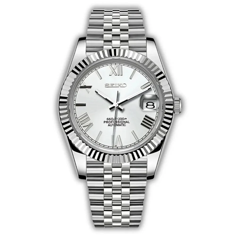 DATE MOD CLASSIC MOD – WEISS, RÖMISCHE ZIFFERN