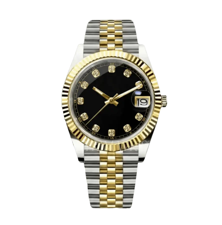 DATE MOD | Esfera dorada y negra - Automático