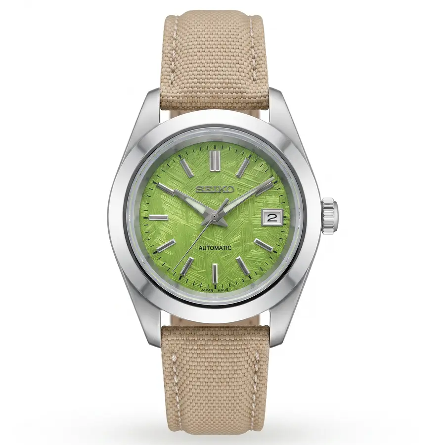 DATE MOD | Green Textured Dial - Canvas Strap - Automatic