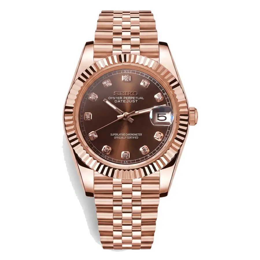 DATE MOD | rosegold Brown Dial - Automatic