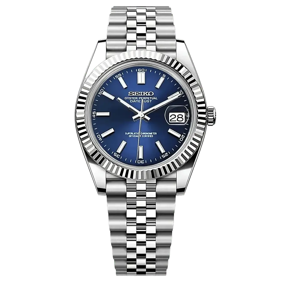 DATE MOD | Esfera azul acero - Automático