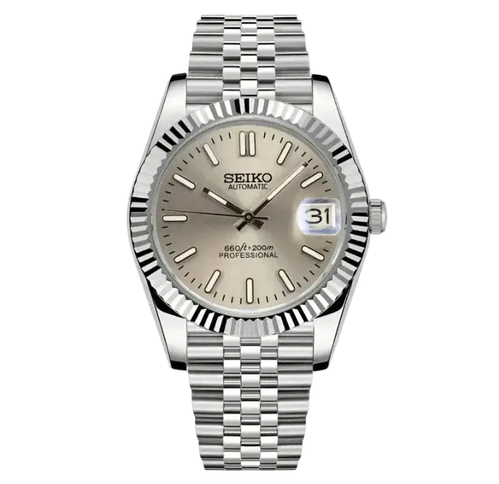 DATE MOD | Esfera de acero color champán - Automático