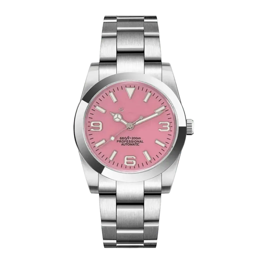 DATE MOD | Esfera rosa de acero - Automático