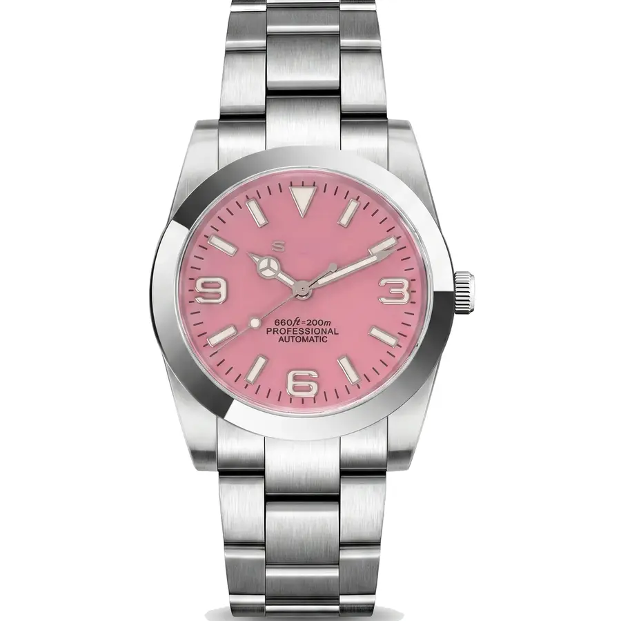 DATE MOD | steel Pink Dial - Automatic