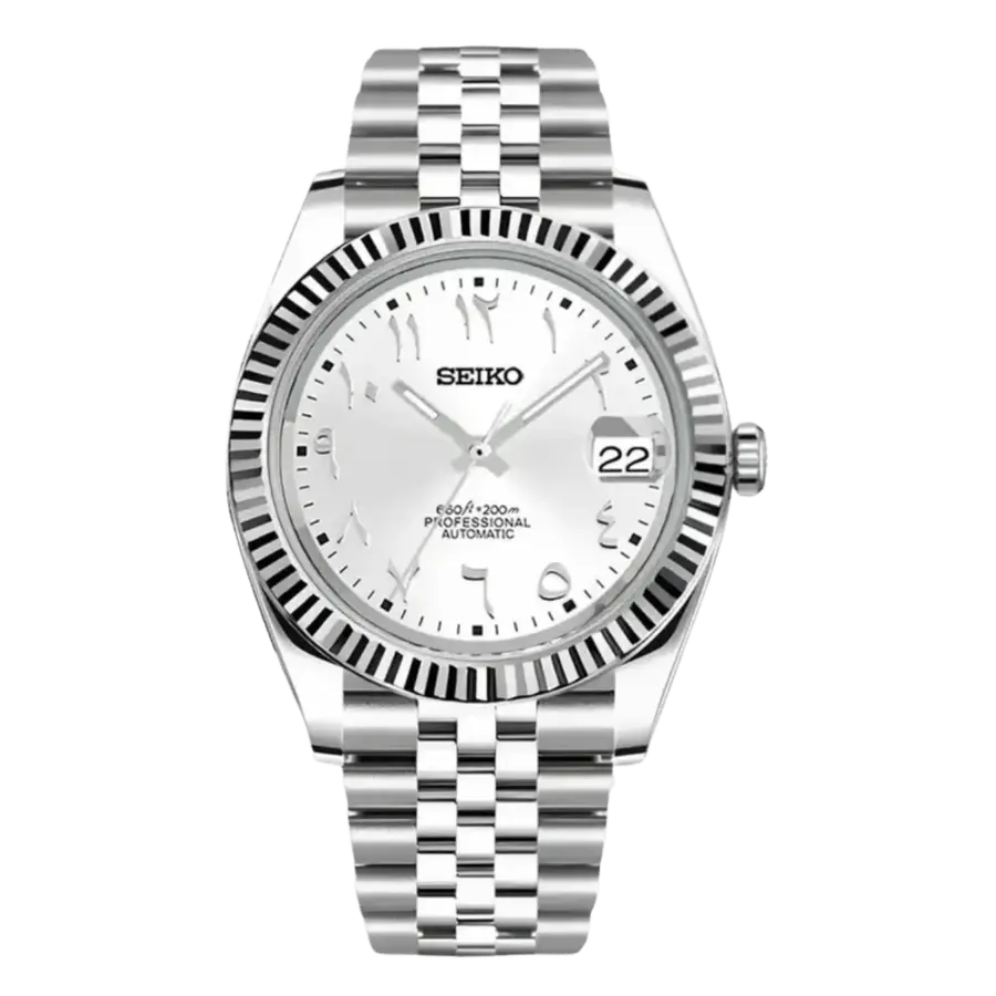 DATE MOD | Acero, esfera blanca con números arábigos - Automático