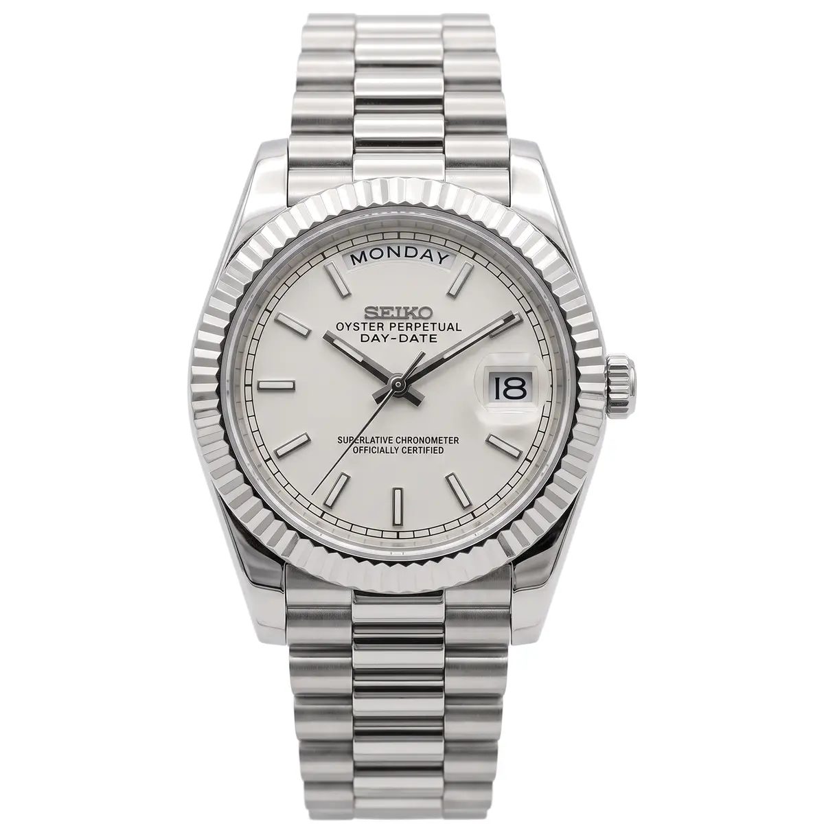 Seiko Mod Uhr DAY MOD – WEISS – MedoMods