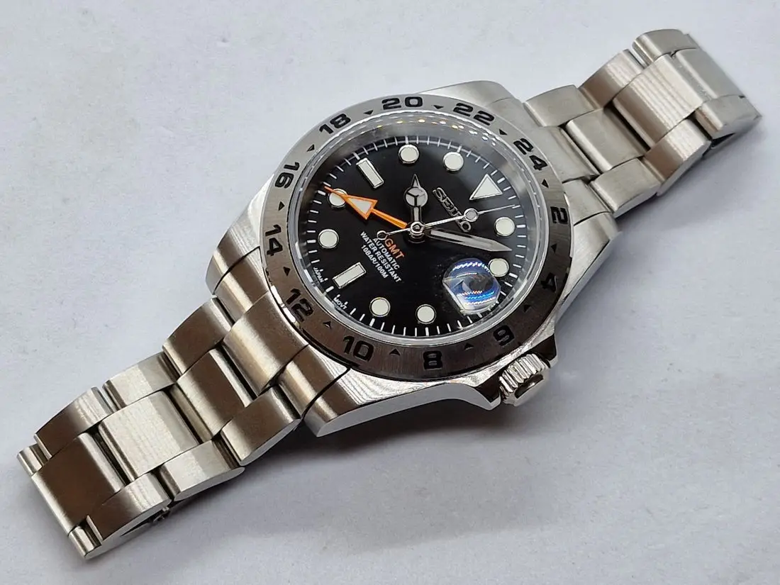 Seiko Mod Uhr EXPLORER MOD – SCHWARZ – Ansicht 4 – MedoMods