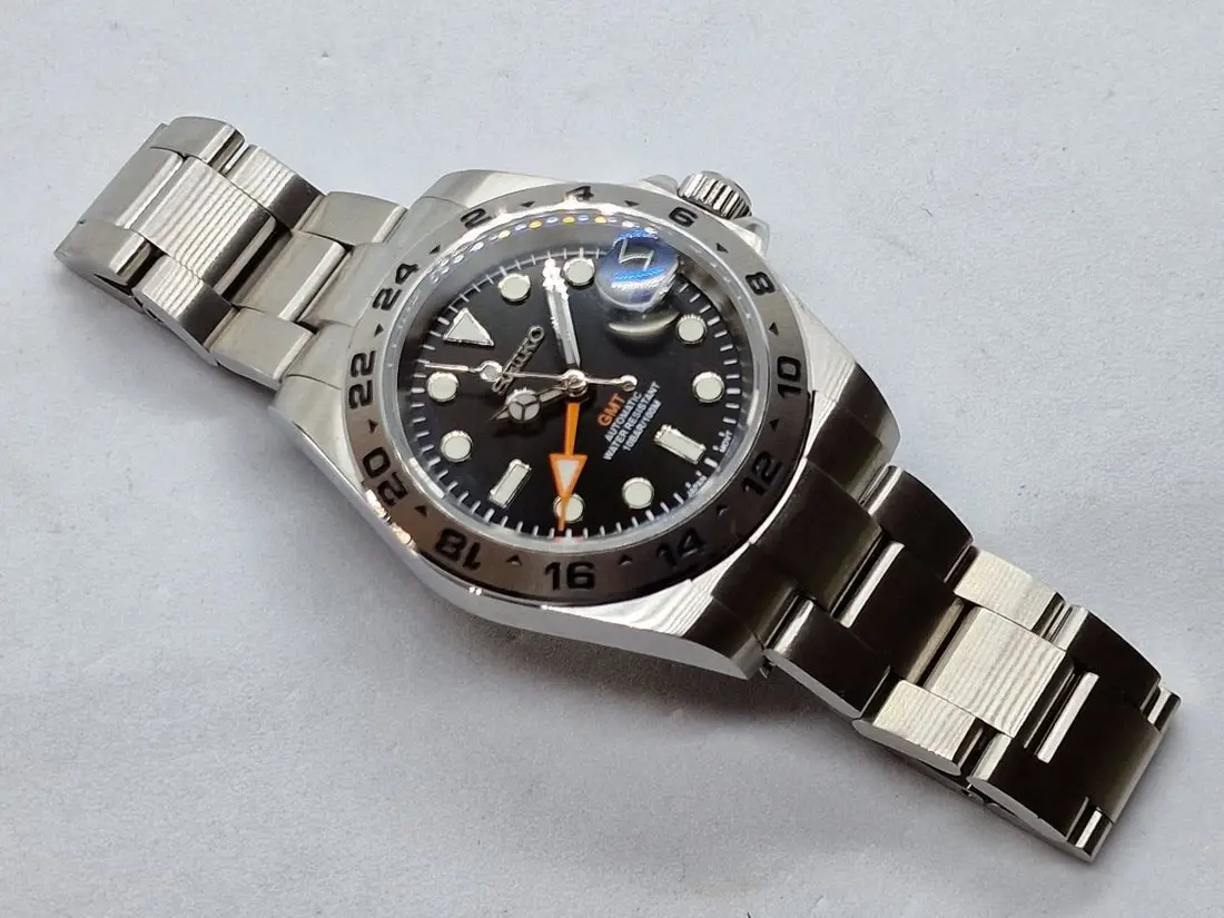 Seiko Mod Uhr EXPLORER MOD – SCHWARZ – Ansicht 7 – MedoMods