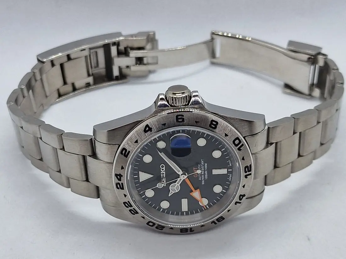 Seiko Mod Uhr EXPLORER MOD – SCHWARZ – Ansicht 8 – MedoMods