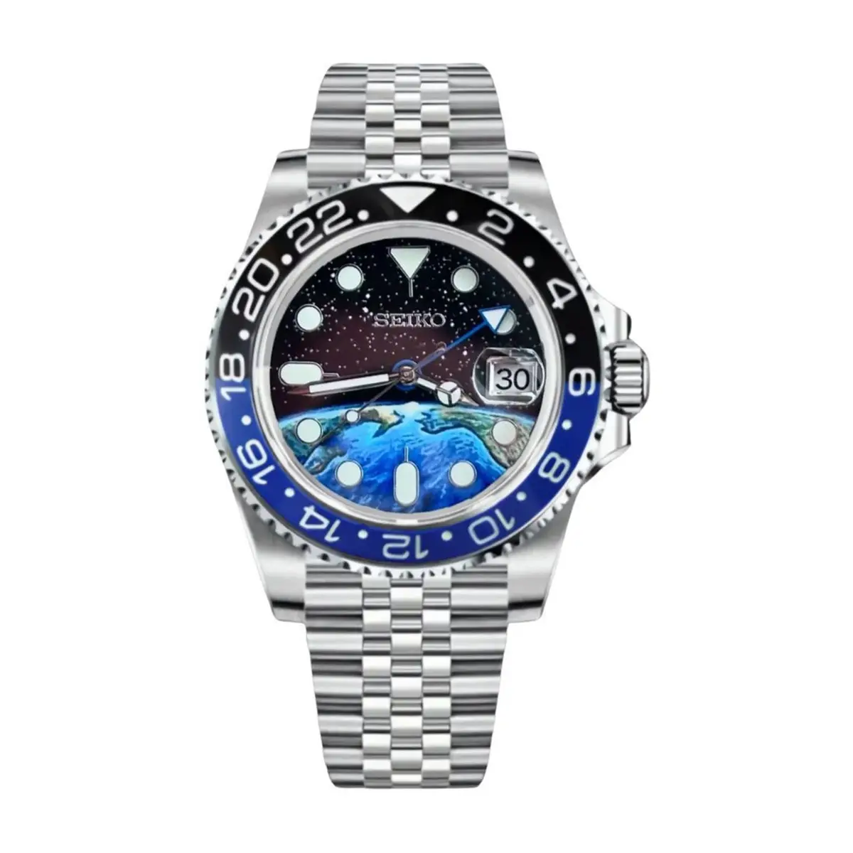 Seiko Mod Uhr GMT MOD – BATGIRL V2 – MedoMods
