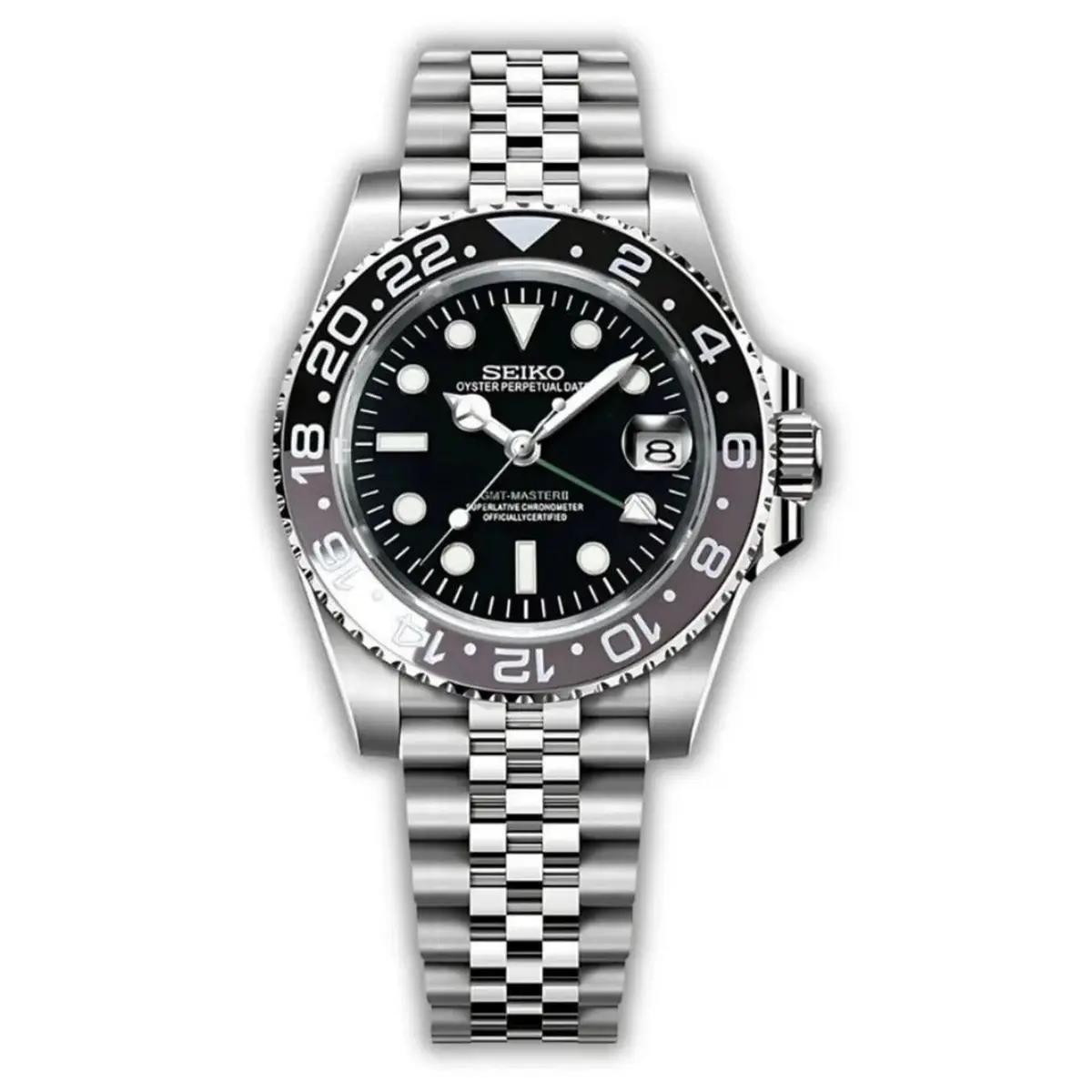 Seiko Mod Uhr GMT MOD – BRUCE WAYNE – MedoMods