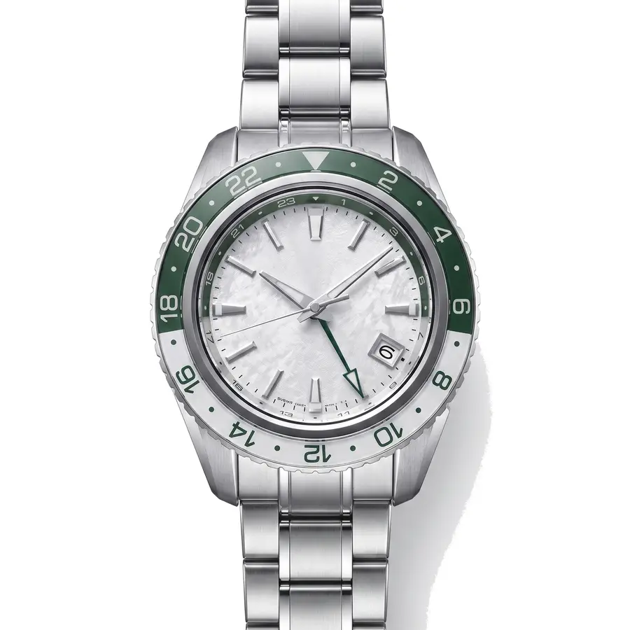 GMT MOD | Green & White Bezel - Automatic