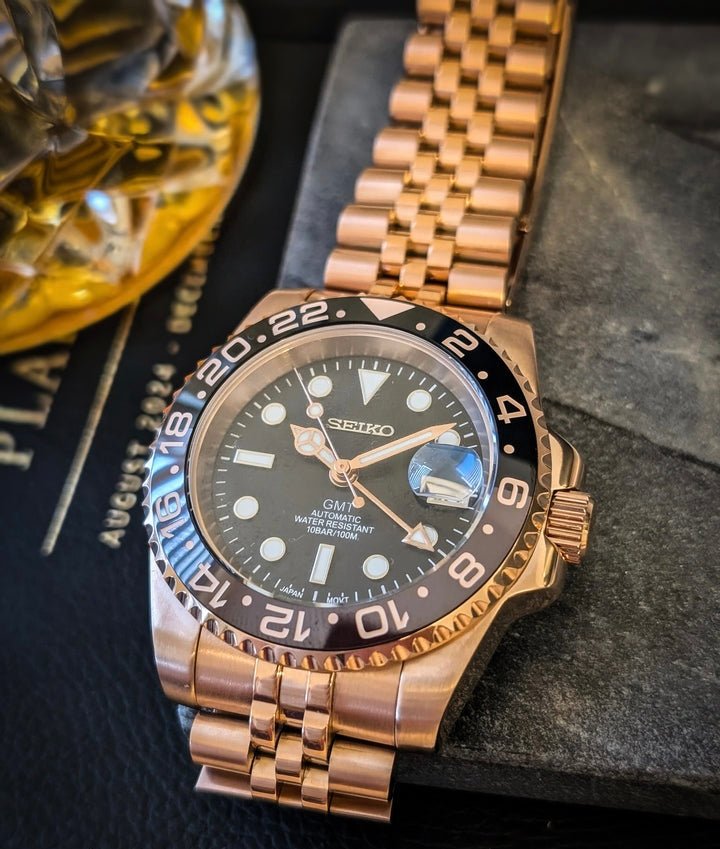 GMT MOD | Rose Gold rootbeer - Jubilee - Automatico