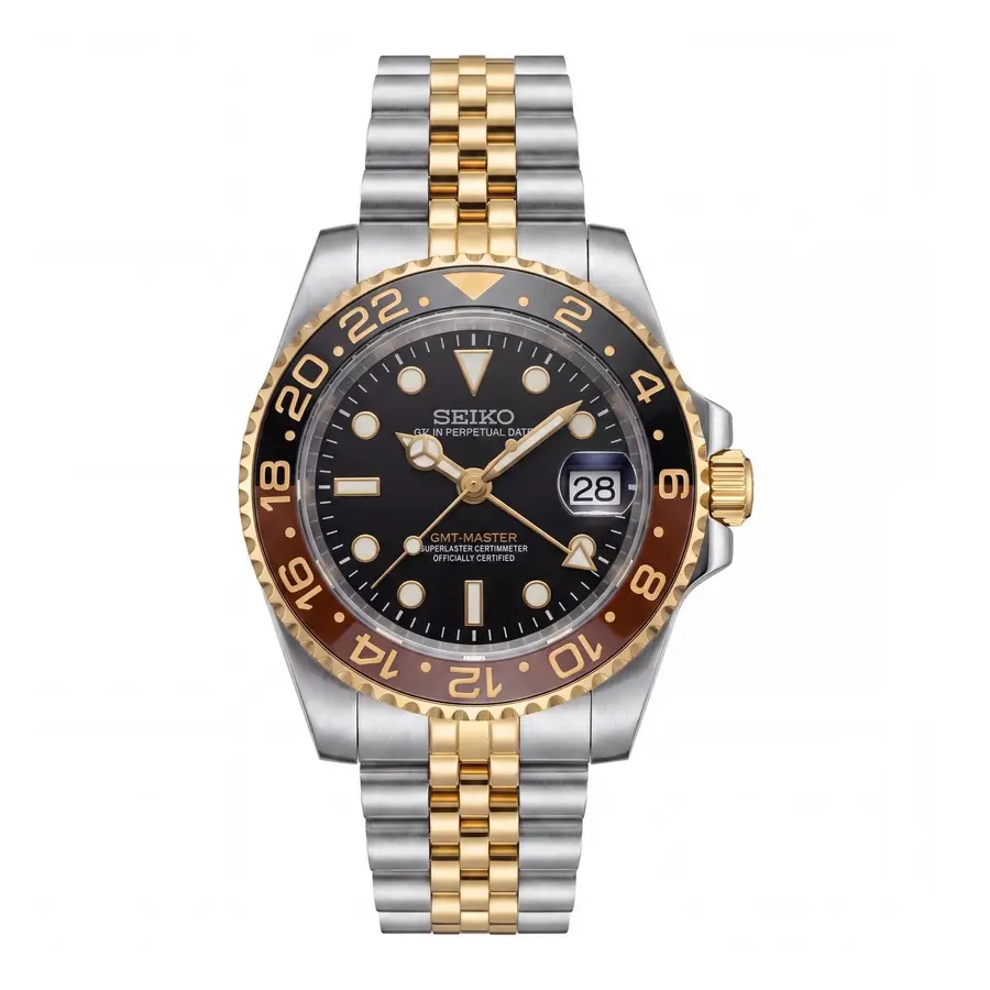 GMT MOD | Zweifarbig Schwarz & Gold – Automatik