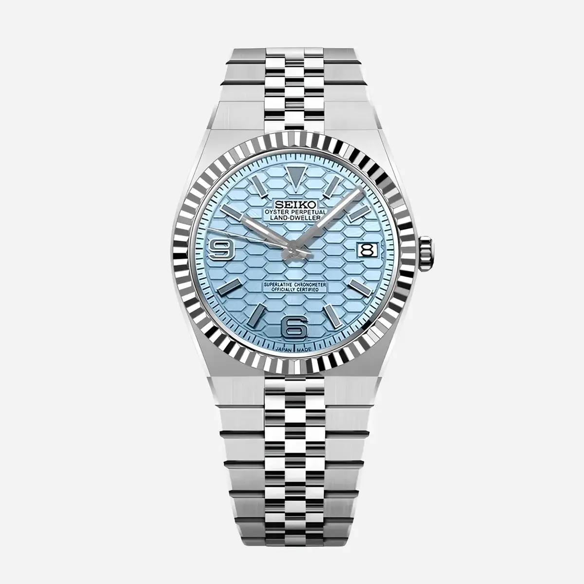 Seiko Mod Uhr LAND MOD – EISBLAU – MedoMods
