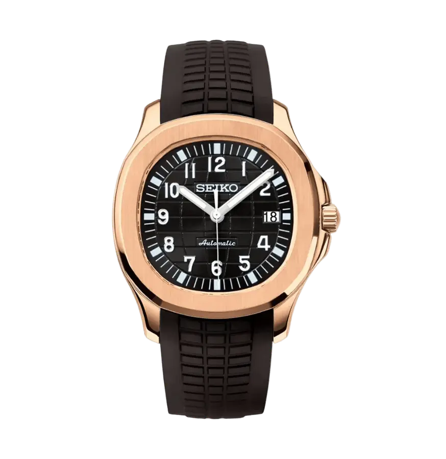 NAUT MOD | Nero (finitura oro rosa) - Automatico