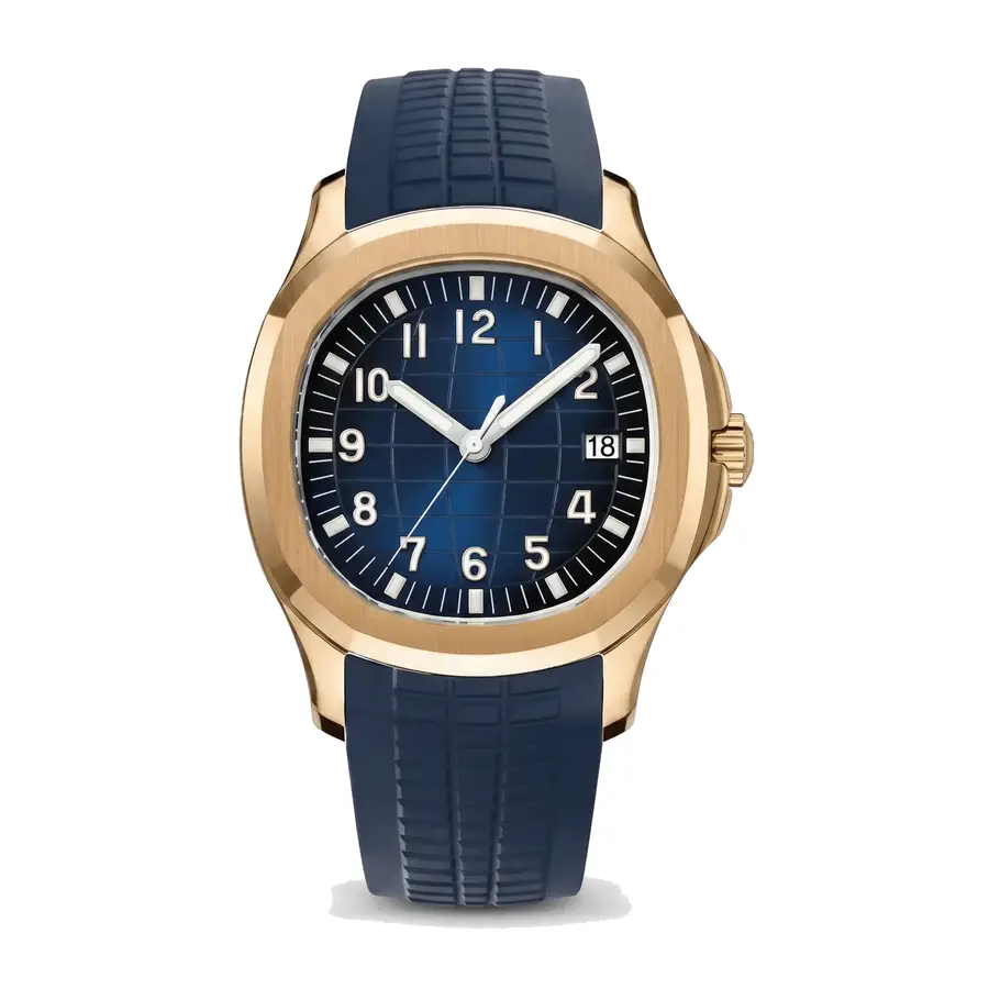 NAUT MOD | Blue (Rose Gold Tone) - Automatic