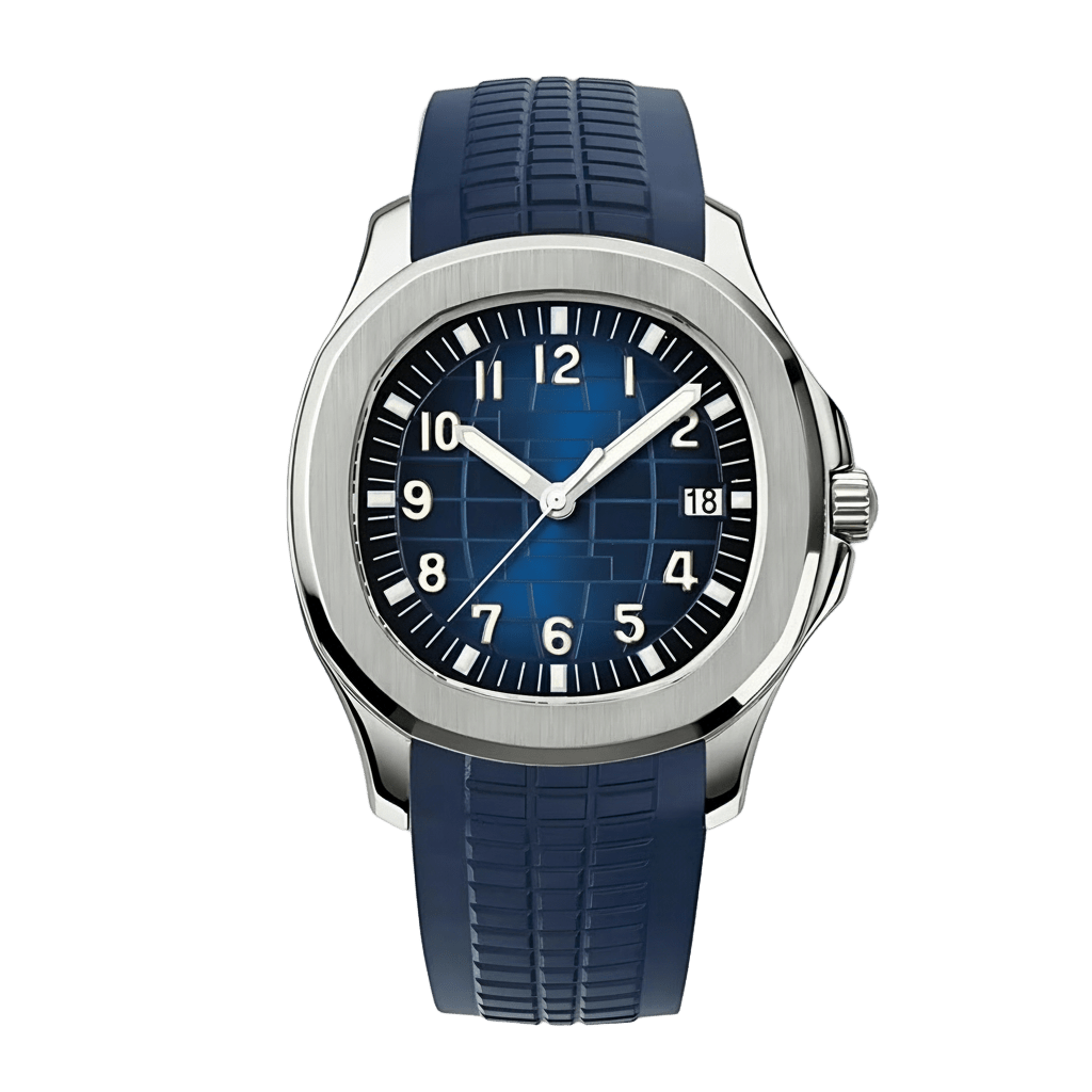 NAUT MOD | Double Blue (blaues Kautschuk) – Automatik
