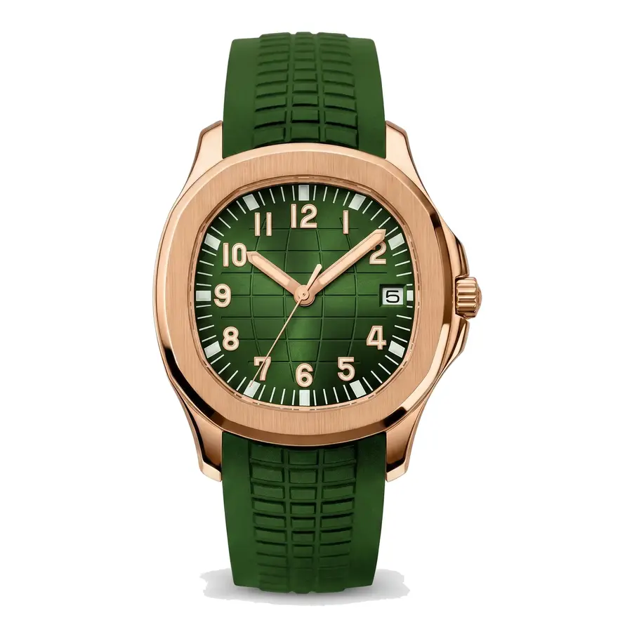 NAUT MOD | Verde (finitura oro rosa) - Automatico