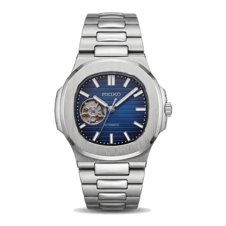 NAUT MOD | Open Heart – Blue Dial - Automatic