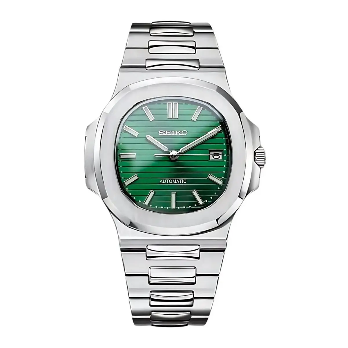 Seiko Mod Uhr NAUT MOD – SUNBURST GRÜN – MedoMods