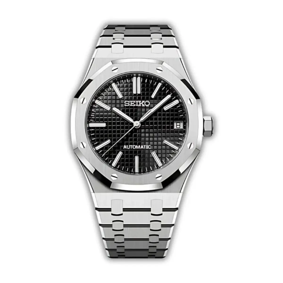 Seiko Mod Uhr OAK MOD – SCHWARZ – MedoMods