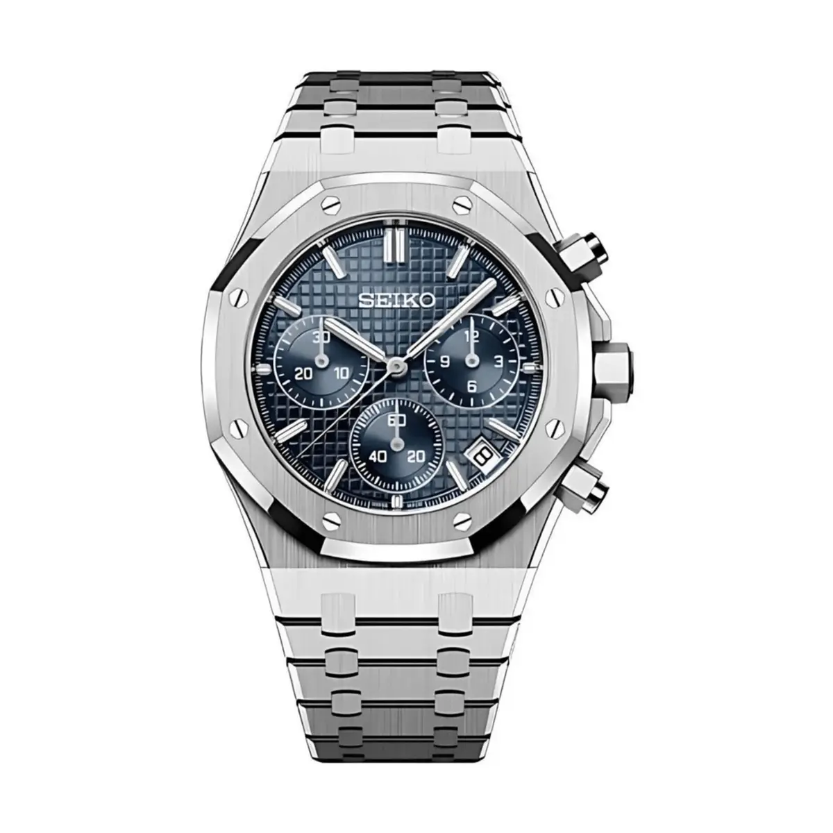 Seiko Mod Uhr OAK MOD CHRONOGRAPH – BLAU – MedoMods