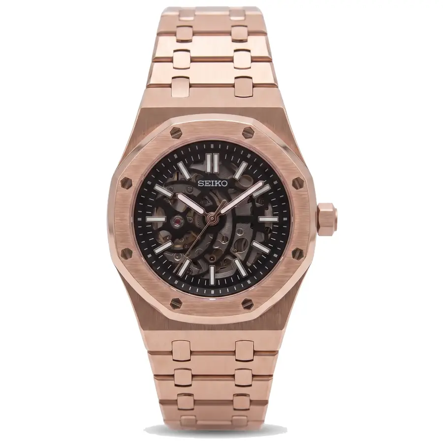 OAK MOD | Rose Gold Skeleton – Integrated Bracelet