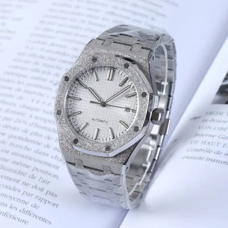 OAK MOD | Quadrante argento – Lunetta ghiacciata