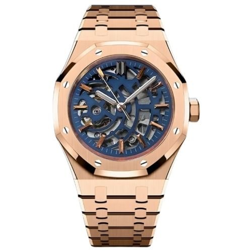 EICHENHOLZ – SKELETON ROSE – BLAU