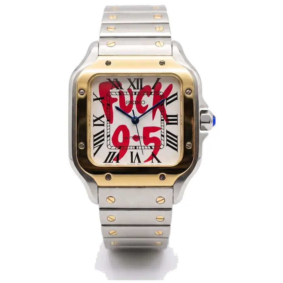 SEIKTOS | 9-5 Zweifarbiges Goldzifferblatt – 38 mm