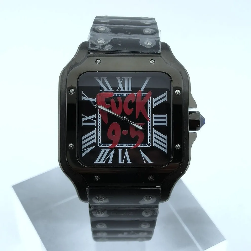 SEIKTOS | Full Black 9-5 Dial – 38mm