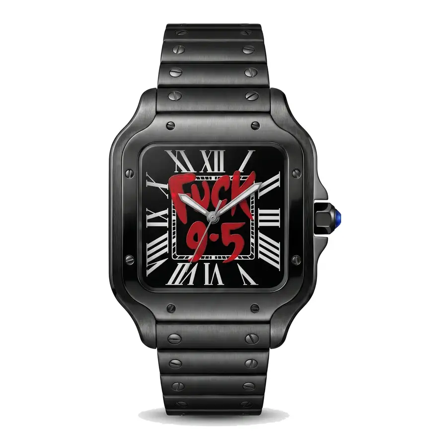 SEIKTOS | Full Black 9-5 Dial – 38mm