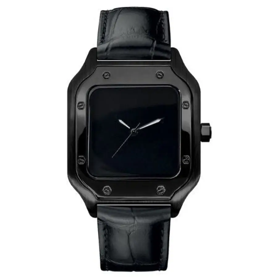 SEIKTOS MOD - BLACKED OUT (LEATHER STRAP)