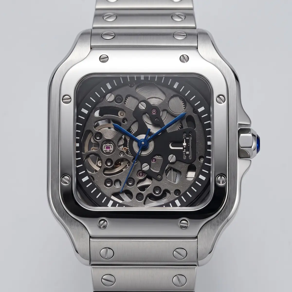 Seiko Mod Uhr SEIKTOS MOD – SKELETON – Zifferblatt Nahaufnahme – MedoMods