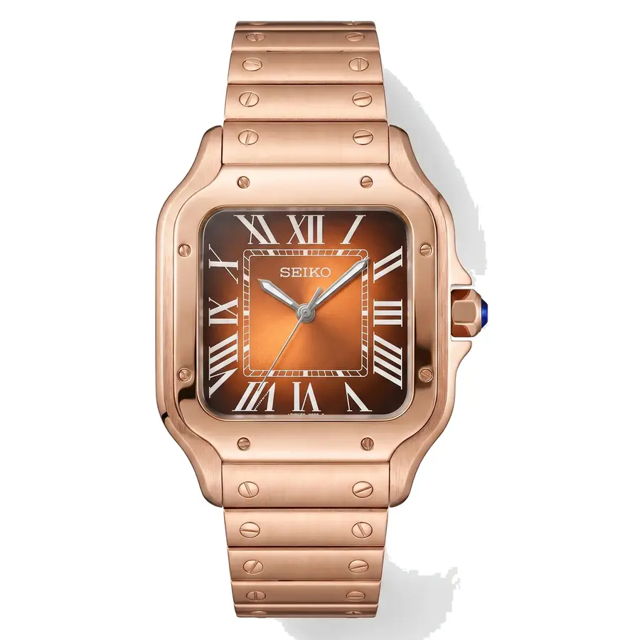 SEIKTOS | Rose Gold & Brown Dial – 38mm