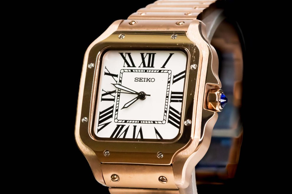 SEIKTOS | Oro rosa e quadrante bianco – 38 mm